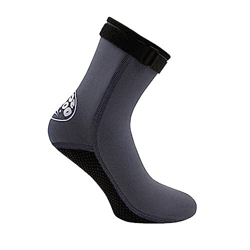 BESPORTBLE Neopren Socken 3 Mm Für Herren Und Damen Wärme Und Kratzschutz Beim Surfen Schnorcheln Tauchen Und Schwimmen Grau Größe L Ideal Für Strand Und Wasseraktivitäten von BESPORTBLE