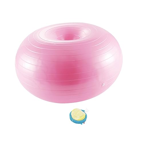 BESPORTBLE PVC-Kugel Gymnastikbälle Für Erwachsene Gymnastikballstuhl Luftmatratze Gymnastikball Klein Massagebälle Für Den Rücken Sport Mondkugel Tragbar Fitnessstudio Zu Hause Liege Rosa von BESPORTBLE