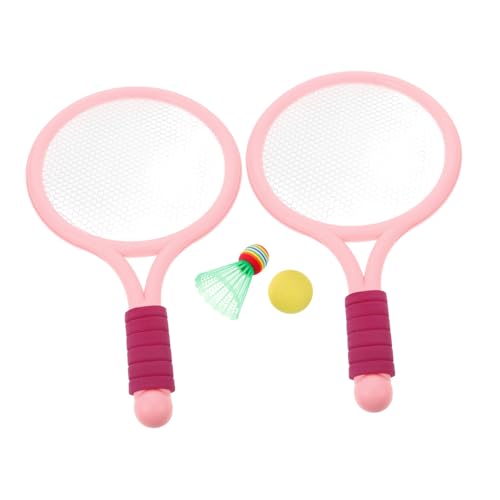 BESPORTBLE Satz Badmintonschläger für Kinder Outdoor Spielzeug Kinder strandspielzeug Badminton-Set für Kinder Camping-Spiele Kinder-Badminton-Ausrüstung Badminton-Spiel-Tool Plastik Rosa von BESPORTBLE