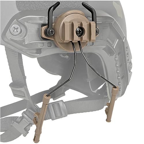 BESPORTBLE Satz Schnelle Schiene für Helm Taktischer Helmadapter Kopfhöreradapter für Militärhelm Helmschienenadapter Helmbogenadapter Kopfhörerzubehör Headset Helmschiene für Outdoor-Teile von BESPORTBLE