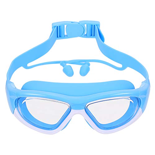 BESPORTBLE Schwimmbrille Mit Anti Beschlag Großer Rahmen UV Schutz Silikondichtung Für Jungen Und ädchen Blauer PC Linse Ideales Schwimmzubehör Für Alle Wasseraktivitäten von BESPORTBLE