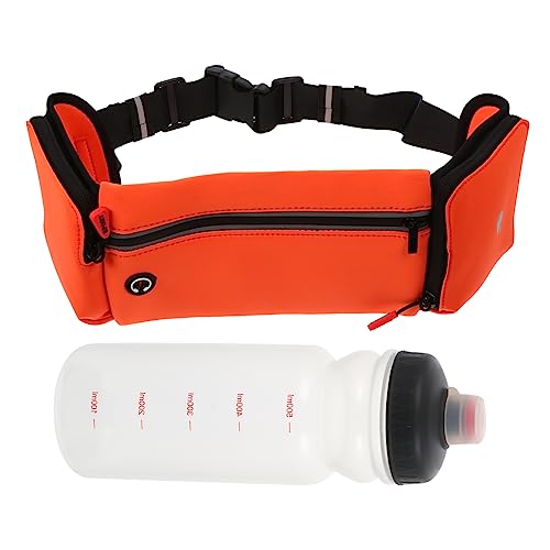 BESPORTBLE Sport Bauchtasche Flasche Bauchtasche Wasserdicht Gürteltasche Trockene Tasche Hüfttasche Riementasche Handtasche, Umhängetasche Orange Nylon von BESPORTBLE