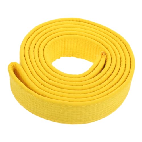 BESPORTBLE Taekwondo-gürtel Karate Kindergürtel Hüftgurt Kampfkunst Kampfsportgürtel Kostümgürtel Üben Gestell Taekwondo-Kick-Pads Sparring Martialisch Kampfsport-armbänder Baumwolle Yellow von BESPORTBLE