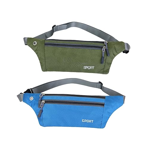 BESPORTBLE Trainings-Hüfttasche Outdoor Bauchtasche Sportliche Bauchtasche Schlankes Design Bauchtasche Leichte Bauchtasche Verstellbarer Schultergurt Bauchtasche Praktische Bauchtasche Blue von BESPORTBLE