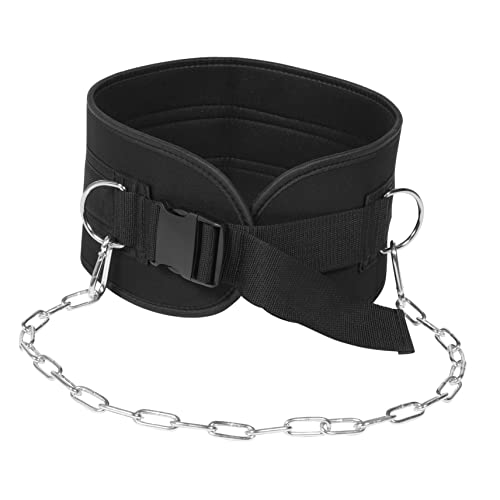 BESPORTBLE Verstellbarer Fitness Gurt Mit Kette Sportgurt Für Gewichtstraining Dip Belt Für Effektives Muskeltraining Geeignet Für änner Und Frauen von BESPORTBLE