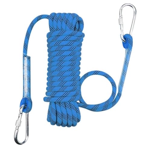 Kletterseil, Outdoor-Nylonseil, Länge 10–200m, Durchmesser 10MM/32FT, statisches Outdoor-Seil for Übungen im Innen- und Außenbereich (Farbe: Blau, Größe: 10mm x 120m)(Blue,10mm*40m) von BESSX