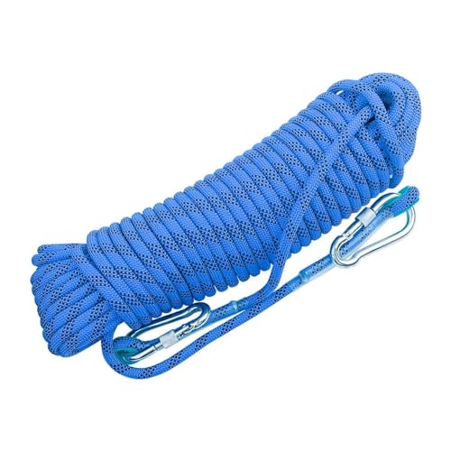 Kletterseil, Outdoor-Nylonseil, Länge 10–200m, Durchmesser 12MM/39FT, statisches Outdoor-Seil for Übungen im Innen- und Außenbereich (Farbe: Blau, Größe: 12mm x 35m)(Blue,12mm*120m) von BESSX