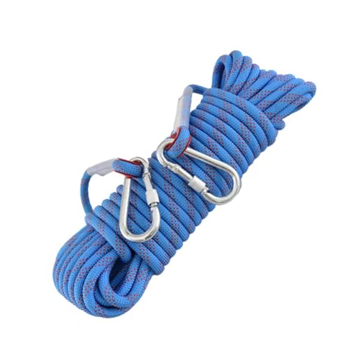 Kletterseil, Outdoor-Nylonseil, Länge 10–200m, Durchmesser 14MM/45FT, statisches Outdoor-Seil for Übungen im Innen- und Außenbereich (Farbe: Blau, Größe: 14mm x 35m)(Blue,14mm*10m) von BESSX