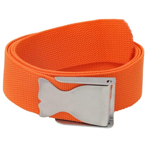 BestDivers Herren Cintura Arancio Fibbia INOX Balena Tauchgürtel, Orange BestDivers Herren Cintura Arancio Fibbia INOX Balena Tauchgürtel, Orange von BESTDIVERS