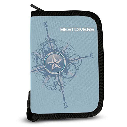 Best divers Dive Log Mini 21 x 15 x 3,5 cm Windrosa, Uni Erwachsene, Hellblau Best divers Dive Log Mini 21 x 15 x 3,5 cm Windrosa, Uni Erwachsene, Hellblau von BESTDIVERS