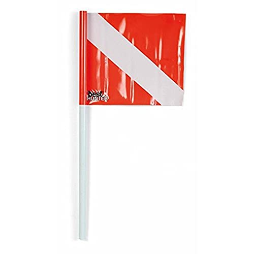Best divers Flagge Sub mit Stange, 50 cm Best divers Flagge Sub mit Stange, 50 cm von BESTDIVERS