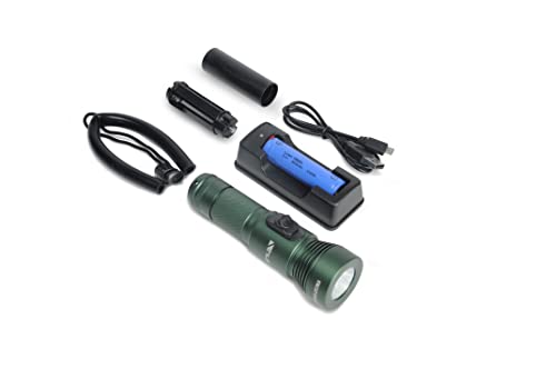 Best divers X-Hunt-r Lampada 920 Lumen 18650 Ricaricabile Lampe, grün, Best divers X-Hunt-r Lampada 920 Lumen 18650 Ricaricabile Lampe, grün, von BESTDIVERS