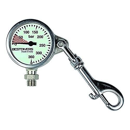 Best divers ab0778 Manometer Sub, Silber, 5.2 x 2.5 cm Best divers ab0778 Manometer Sub, Silber, 5.2 x 2.5 cm von BESTDIVERS
