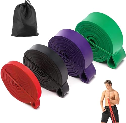 BESTOPE Widerstandsbänder Pull Up Assist Bänder für Powerlifting und Yoga Premium Latex Langlebiges Training Stretch Exercise Loop Crossfit Bänder für Männer und Frauen, die Fitnessbänder trainieren von BESTOPE PRO