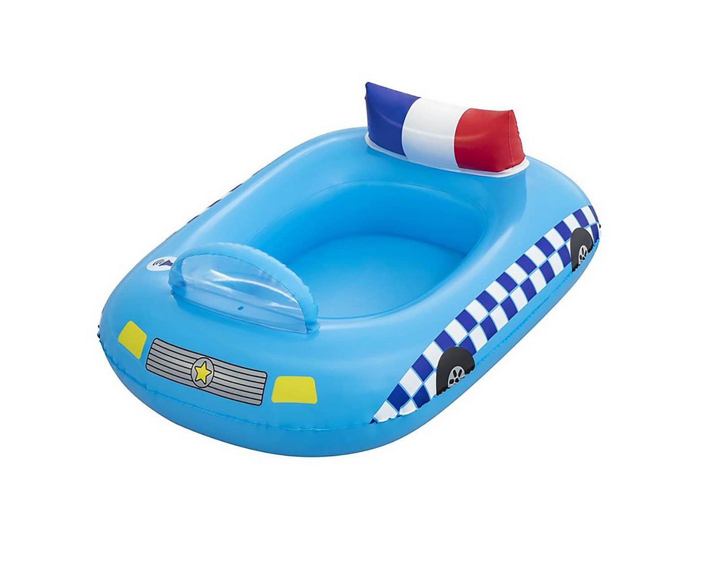 BESTWAY Kinder-Schlauchboot Schlauchboot Polizeiauto für Kleinkinder Länge ca. 88 cm, Ton-Funktion, Schlauchboot für Kinder Polizeiboot BESTWAY Kinder-Schlauchboot Schlauchboot Polizeiauto für Kleinkinder Länge ca. 88 cm, Ton-Funktion, Schlauchboot für Kinder Polizeiboot von BESTWAY