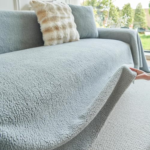 BESTXH 02,180 * 300cm, Sofabezug, Weiche, Flauschige SofabezüGe, Couchbezug Aus Sherpa-Fleece Und Kunstfell, Sofabezug, Futonbezug, Waschbarer Sofaschutz, FüR Anbausofas von BESTXH