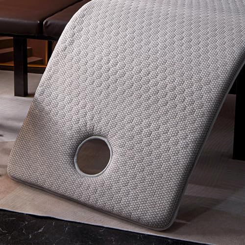 BESTXH 02,60X180cm, Memory Foam-Auflage FüR Massageliegen, Lash Bed Topper Mit Gummiband Und Atemloch FüR Das Gesicht, Quadratischer/Runder/TrapezföRmiger Kopf Spa-Liegeauflage von BESTXH