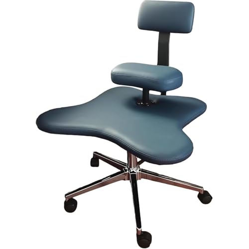 BESTXH 04, Haltungsstuhl, BüRostuhl Mit Gekreuzten Beinen Mit Abnehmbarer RüCkenlehne, Ergonomischer Kniestuhl Mit Bremsrollen, Meditationsstuhl FüR BüRo, Zuhause von BESTXH