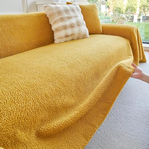 BESTXH 06,180 * 180cm, Sofabezug, Weiche, Flauschige SofabezüGe, Couchbezug Aus Sherpa-Fleece Und Kunstfell, Sofabezug, Futonbezug, Waschbarer Sofaschutz, FüR Anbausofas von BESTXH