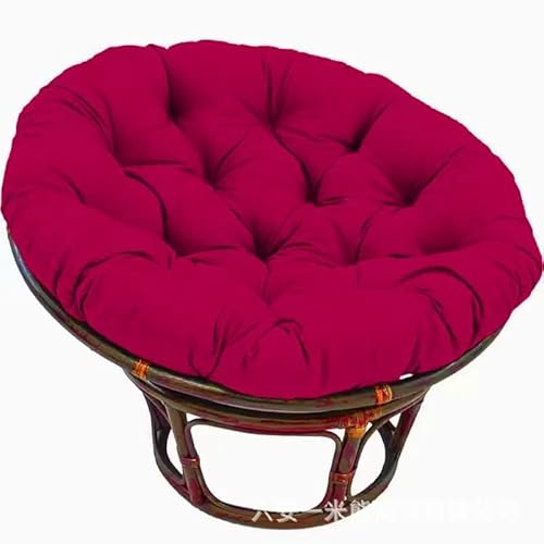 BESTXH Papasan-Stuhlkissen, Verdickter Papasan-Sitz Stuhlkissen, 40-160cm Rundes Stuhlkissen Ersatz, Hängendes Schaukelpolster mit rutschfesten Bändern, Ohne Stuhl,M,150 * 150cm von BESTXH