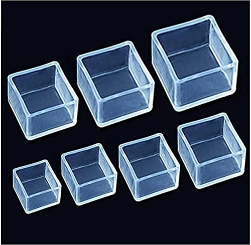 BESTXH Stuhlbeinkappen, Quadratische Silikon-MöBelfußPolster, Tischabdeckung, Bodenkratzerschutz, Zum Schutz Von BöDen Vor Kratzern,25 * 25mm BESTXH Stuhlbeinkappen, Quadratische Silikon-MöBelfußPolster, Tischabdeckung, Bodenkratzerschutz, Zum Schutz Von BöDen Vor Kratzern,25 * 25mm von BESTXH