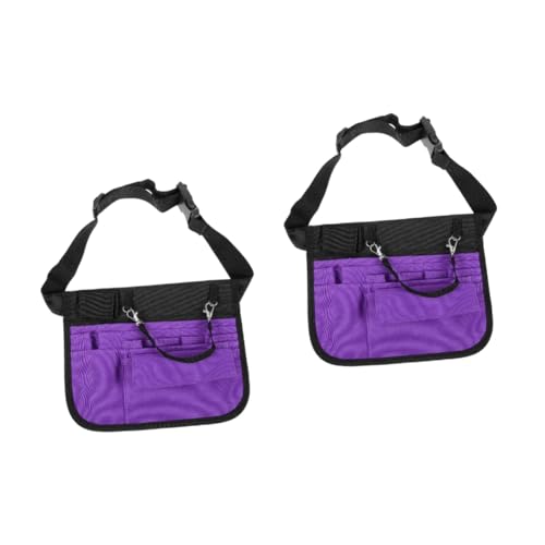 BESTYASH 2st Krankens Wester Tasche Garten Hüfttasche Werkzeugtasche Taillentasche Pflegetaschen Für Krankenschwestern Krankenschwester-Organizer-Beutel Riementasche Violett Oxford-Stoff von BESTYASH