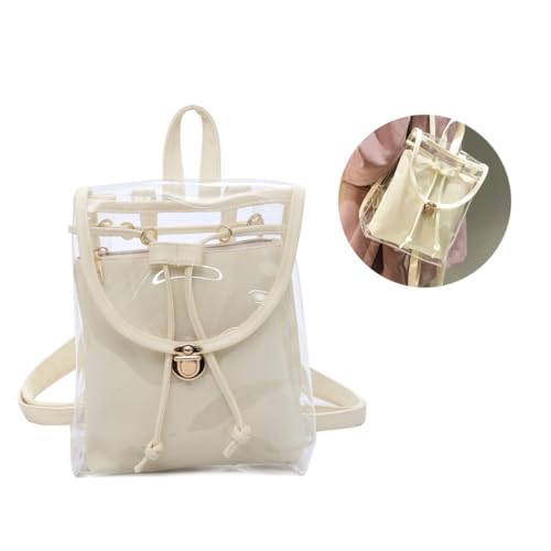 BESTYASH Bonbonfarbener Rucksack Rucksäcke Für Kinder Die Einkaufstasche Taschen Sommerrucksack Für Mädchen Reise Sommer Rucksack Kinderrucksäcke Badetasche Für Kinder Reiserucksack Beige von BESTYASH