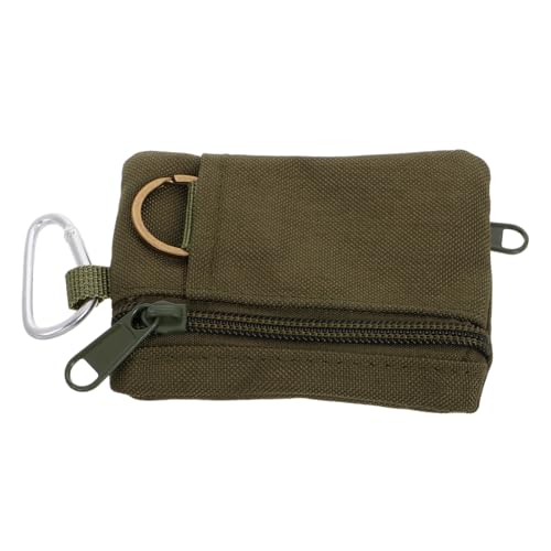 BESTYASH -Fan-geldbörse Kleine Schlüsseltaschen Tasche Mit Schlüsselanhänger Mini-aufbewahrungs-schlüsselanhänger-zubehör Taschenbeutel Für Männer Armeetaschen Polyester Olive Green von BESTYASH