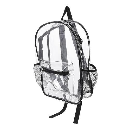 BESTYASH Gelee-Rucksack wasserdichter Tagesrucksack Rucksäcke für unterwegs, Handgepäck Transparenter PVC-Rucksack Wasserdichter PVC-Rucksack Jelly-Rucksack klar durchsichtige Büchertasche von BESTYASH