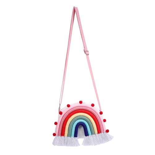 BESTYASH Kreative Kinderhandtasche Mit Regenbogen Design Umhängetasche Für Kleinkinder Perfekte Begleiterin Für Spielplatz Ausflüge Und Reisen Ideal Für ädchen von BESTYASH