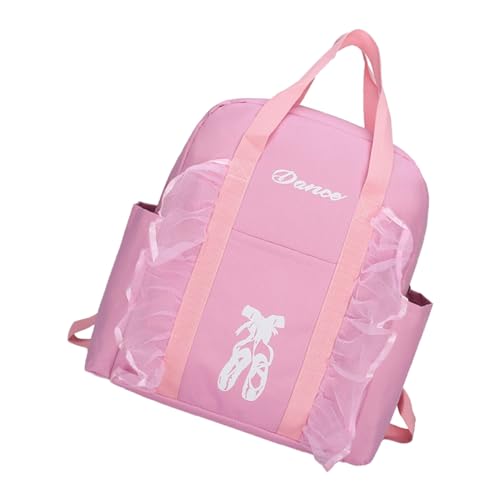 BESTYASH Tanz Rucksack Schulranzen für Mädchen Tanzrucksack Kinderrucksack Balletttasche Schulranzen Schultasche für Rucksack für Mädchen Rucksack für Kind Oxford-Stoff Rosa von BESTYASH