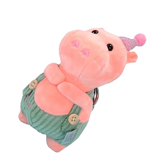 Nilpferd Puppe Kuscheltier Schlüsselanhänger schlüsselanhänger Geschenkeidee schlüsselanhänger plüsch Geschenkidee entzückende Schlüsselanhänger Plüschpuppe Rosa BESTYASH von BESTYASH