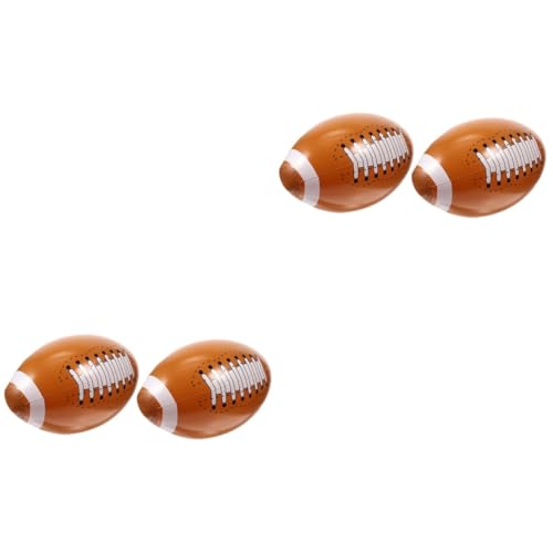 BESTonZON 2 Sätze Aufblasbarer Fußball Sportgel Sportgeräte Outdoor- Für Jungen Großer Aufblasbarer Pool Aufblasbarer Wasserball Strandspielzeug Für PVC Brown 2 Stück * 2 von BESTonZON