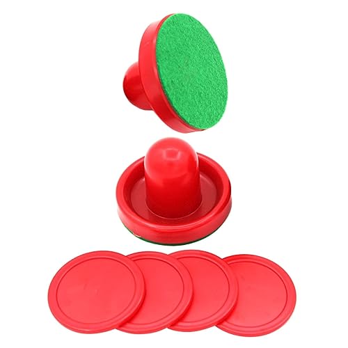 BESTonZON 3 Sätze Tischhockey Praktische Airhockey-Schieber Airhockey-Pusher Zubehör Für Eishockeyspiele Hockey-Teile Multi-spieltisch Airhockey-Puck Tisch-airhockey Air-Hockey-schläger Abs von BESTonZON