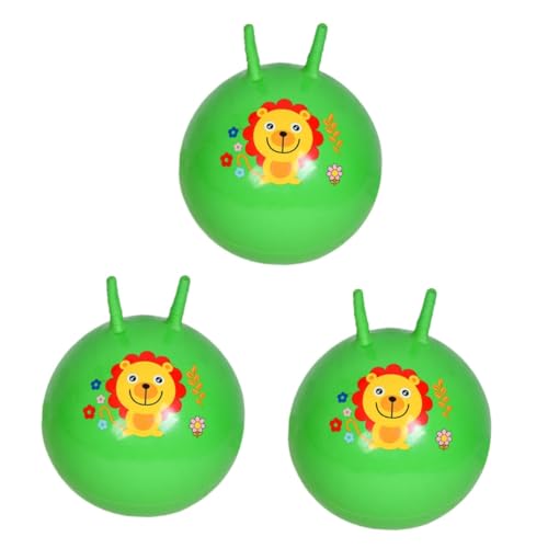 BESTonZON 3 Stück Springender Springender Ball Aufblasbarer Ball Springender Spielzeugball Fitnessball Kinder Übungsball Sprungball von BESTonZON