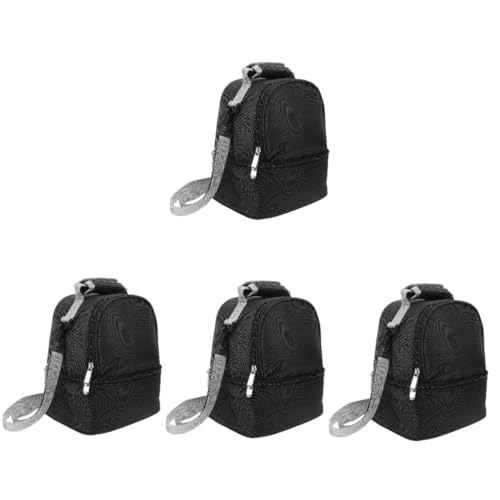 BESTonZON 4 Stück Milchtüte Babywärmer Auto Tragetasche Für Babyflaschen Flaschenwärmer Isolierter Muttermilchkühler Isolierte Taschen Tragbar Überdachung Gefrierfähig Polyester Black von BESTonZON