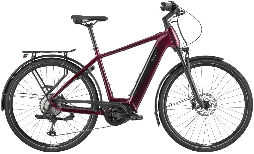 BESV TR 1.1 Step Over Burgundy Gloss 2022 28" 720 Wh Diamant BESV TR 1.1 Step Over Burgundy Gloss 2022 28" 720 Wh Diamant von BESV