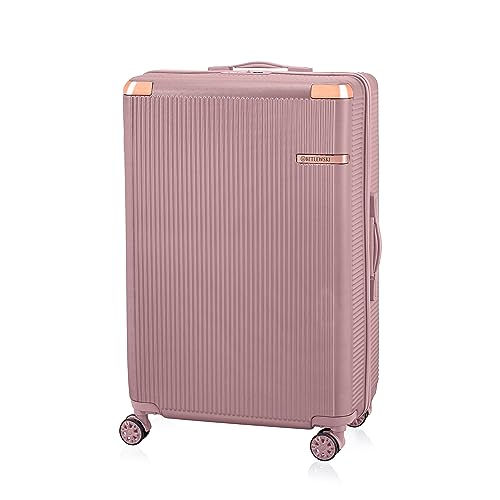 BETLEWSKI - Koffer Hartschale - Großer Koffer mit 4 Rollen - Leicht Hartschalenkoffer ABS Reisekoffer mit Schloss - Größe 76 cm x 48 cm x 28 cm 93 Liter - Roségold BETLEWSKI - Koffer Hartschale - Großer Koffer mit 4 Rollen - Leicht Hartschalenkoffer ABS Reisekoffer mit Schloss - Größe 76 cm x 48 cm x 28 cm 93 Liter - Roségold von BETLEWSKI