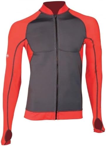Beuchat Men's Atoll Reisverschluss Jacke, rot, XL von BEUCHAT