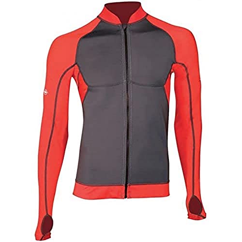 Beuchat Men's Atoll Reisverschluss Jacke, rot, S von BEUCHAT