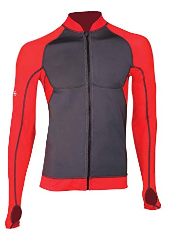 Beuchat Men's Atoll Reisverschluss Jacke, rot, M von BEUCHAT