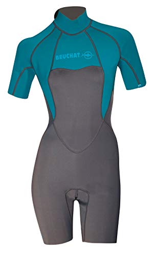 Beuchat Women's Atoll Kurzer Anzug dorsal Reißverschluss, Blau, Medium Beuchat Women's Atoll Kurzer Anzug dorsal Reißverschluss, Blau, Medium von BEUCHAT