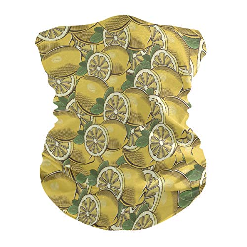 BEUSS Zitrone Golden Gesichtsmaske Schlauchtuch Kopftuch Stirnband Bandanas Kopfbedeckung Halstuch Gesichtsschal Den Sport mit Tasche BEUSS Zitrone Golden Gesichtsmaske Schlauchtuch Kopftuch Stirnband Bandanas Kopfbedeckung Halstuch Gesichtsschal Den Sport mit Tasche von BEUSS