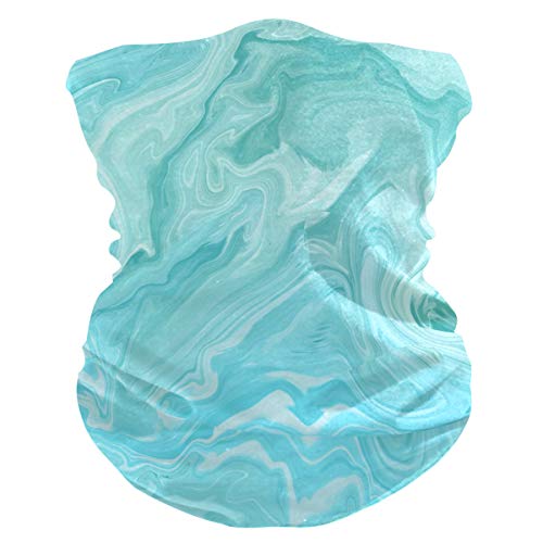 Blaues Wasser Marmor Gesichtsmaske Outdoor Bandanas UV-Schutz Kopftuch Halstuch 3D Kopfbedeckung Gesichtsschal Stirnband für Sport Männer Frauen von BEUSS