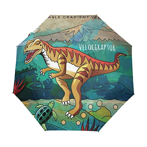 Cartoob Dinosaurier Regenschirm Auf-Zu Automatik UV-Schutz Taschenschirm Winddichter Umbrella Klein Leicht Schirm Kompakt Schirme für Jungen Mädchen Reise Strand Frauen Cartoob Dinosaurier Regenschirm Auf-Zu Automatik UV-Schutz Taschenschirm Winddichter Umbrella Klein Leicht Schirm Kompakt Schirme für Jungen Mädchen Reise Strand Frauen von BEUSS