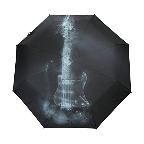 Gitarre Regenschirm Auf-Zu Automatik Taschenschirm Winddichter Umbrella Klein Leicht Schirm Kompakt Schirme für Jungen Mädchen Reise Strand Frauen von BEUSS