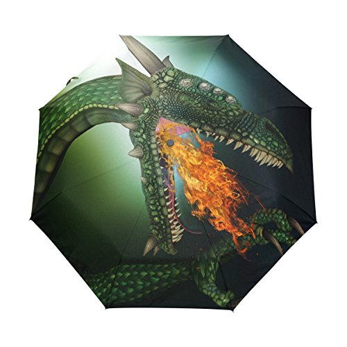 Grüner Drache Regenschirm Auf-Zu Automatik UV-Schutz Taschenschirm Winddichter Umbrella Klein Leicht Schirm Kompakt Schirme für Jungen Mädchen Reise Strand Frauen Grüner Drache Regenschirm Auf-Zu Automatik UV-Schutz Taschenschirm Winddichter Umbrella Klein Leicht Schirm Kompakt Schirme für Jungen Mädchen Reise Strand Frauen von BEUSS