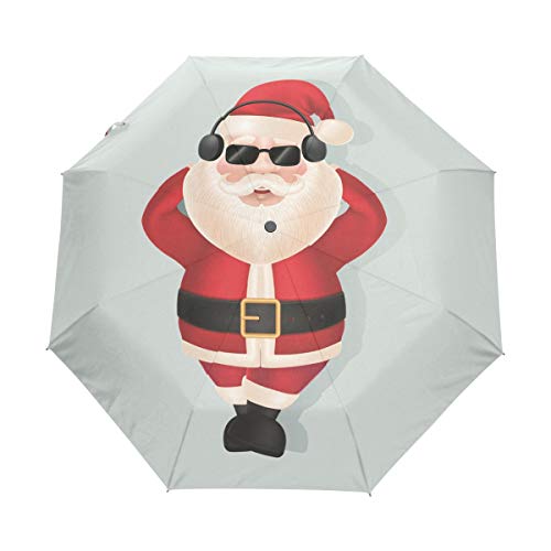 Musik Weihnachtsmann Regenschirm Auf-Zu Automatik UV-Schutz Taschenschirm Winddichter Umbrella Klein Leicht Schirm Kompakt Schirme für Jungen Mädchen Reise Strand Frauen Musik Weihnachtsmann Regenschirm Auf-Zu Automatik UV-Schutz Taschenschirm Winddichter Umbrella Klein Leicht Schirm Kompakt Schirme für Jungen Mädchen Reise Strand Frauen von BEUSS