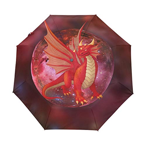 Roter Wütender Drache Regenschirm Auf-Zu Automatik UV-Schutz Taschenschirm Winddichter Umbrella Klein Leicht Schirm Kompakt Schirme für Jungen Mädchen Reise Strand Frauen Roter Wütender Drache Regenschirm Auf-Zu Automatik UV-Schutz Taschenschirm Winddichter Umbrella Klein Leicht Schirm Kompakt Schirme für Jungen Mädchen Reise Strand Frauen von BEUSS
