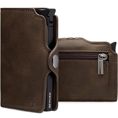 BEWMER 1 Geschütztes Kartenetui | Slim Wallet für Männer und Frauen | Kartenhalter mit RFID-Schutz und Geldklammern aus Kohlefaser | Braun BEWMER 1 Geschütztes Kartenetui | Slim Wallet für Männer und Frauen | Kartenhalter mit RFID-Schutz und Geldklammern aus Kohlefaser | Braun von BEWMER
